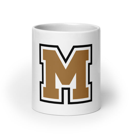 MIGHTY M Softball weiße Tasse BIG M