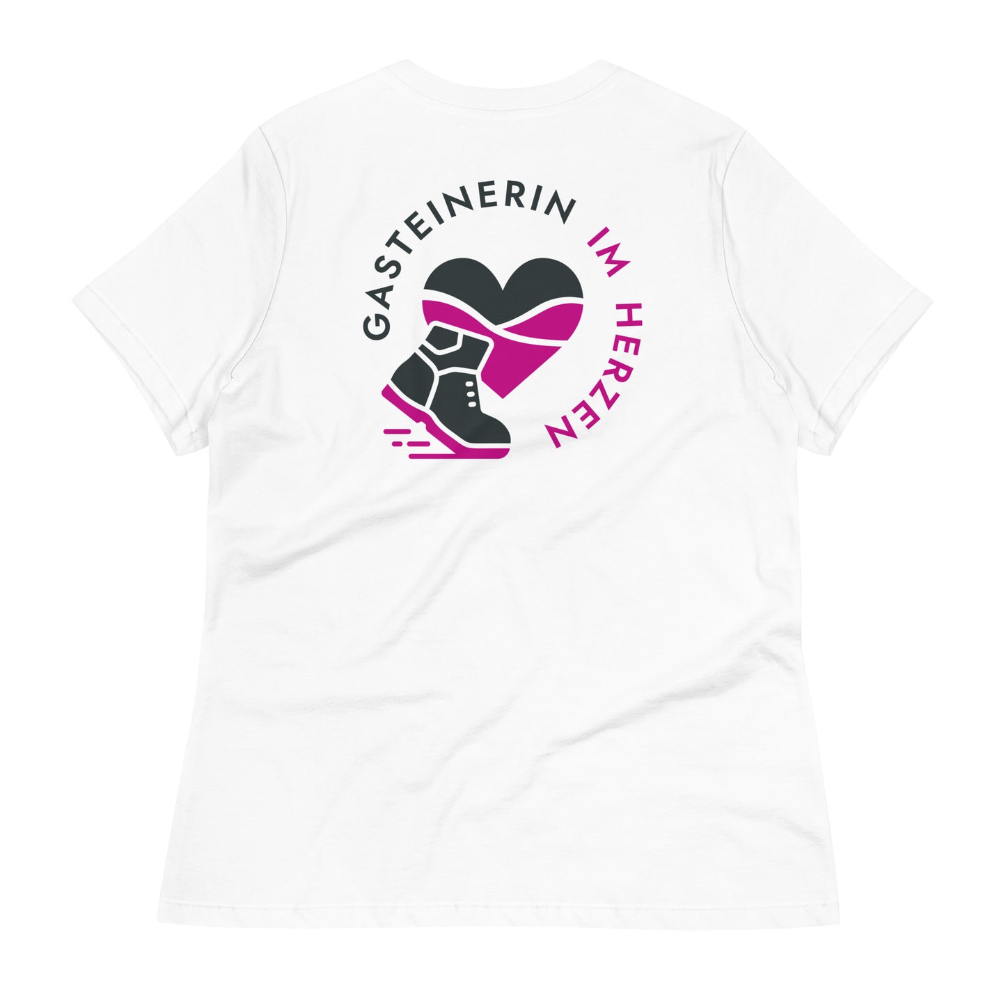 Gasteinerin im Herzen lockeres Basic Damen-T-Shirt