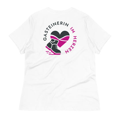 Gasteinerin im Herzen lockeres Basic Damen-T-Shirt