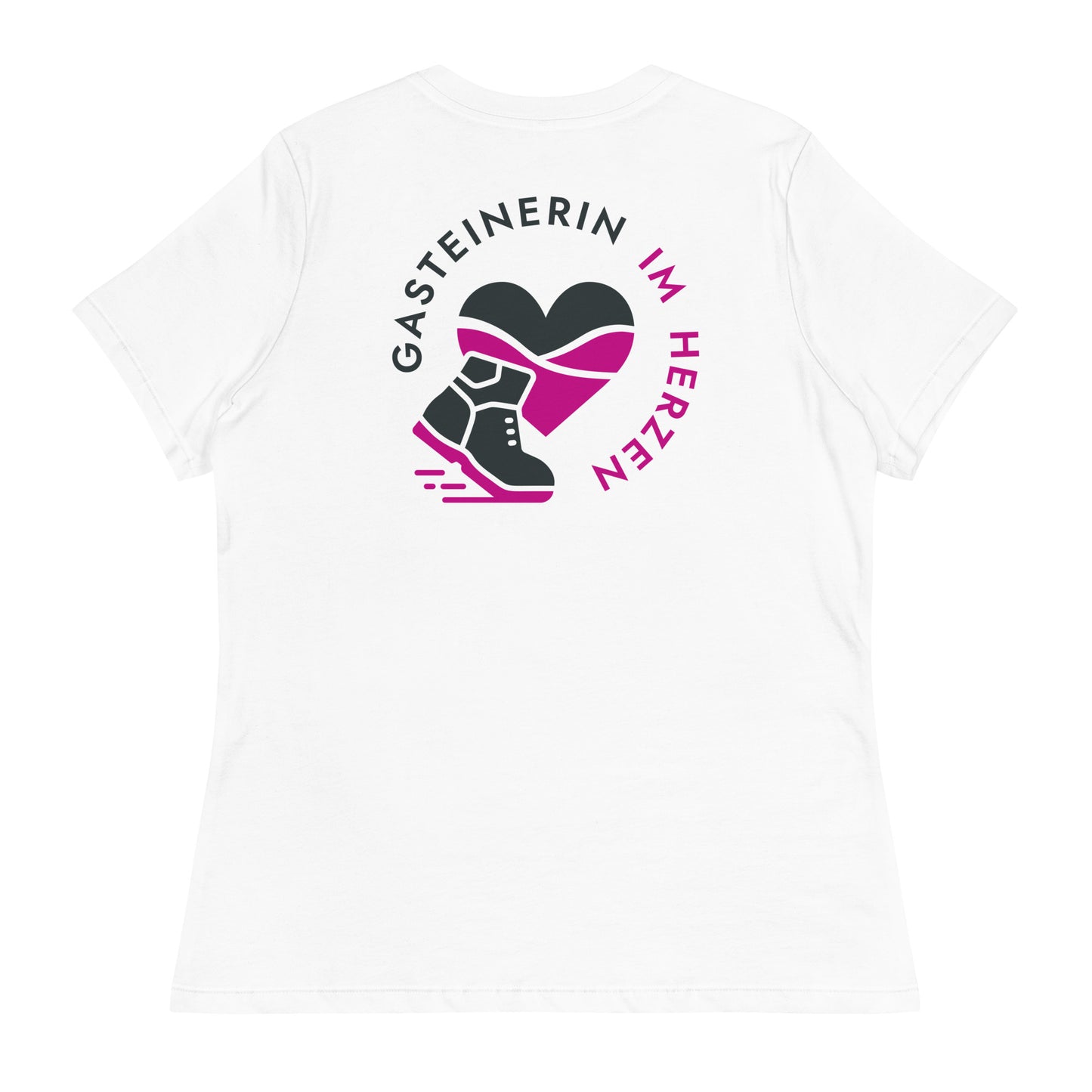 Gasteinerin im Herzen lockeres Basic Damen-T-Shirt
