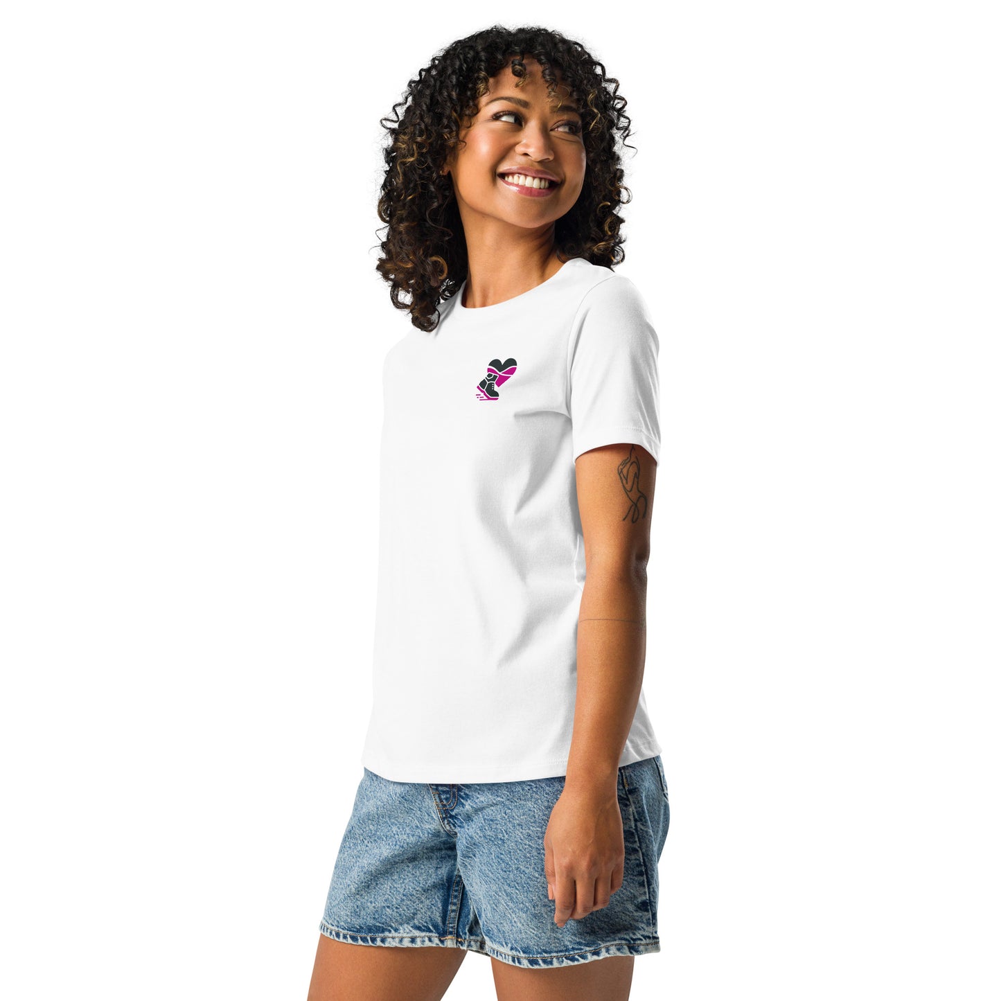 Gasteinerin im Herzen lockeres Basic Damen-T-Shirt