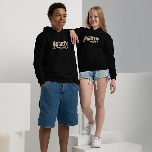 MIGHTY M Softball Hoodie für Jugendliche Heavy-Blend LOGO