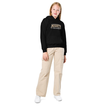 MIGHTY M Softball Hoodie für Jugendliche Heavy-Blend LOGO